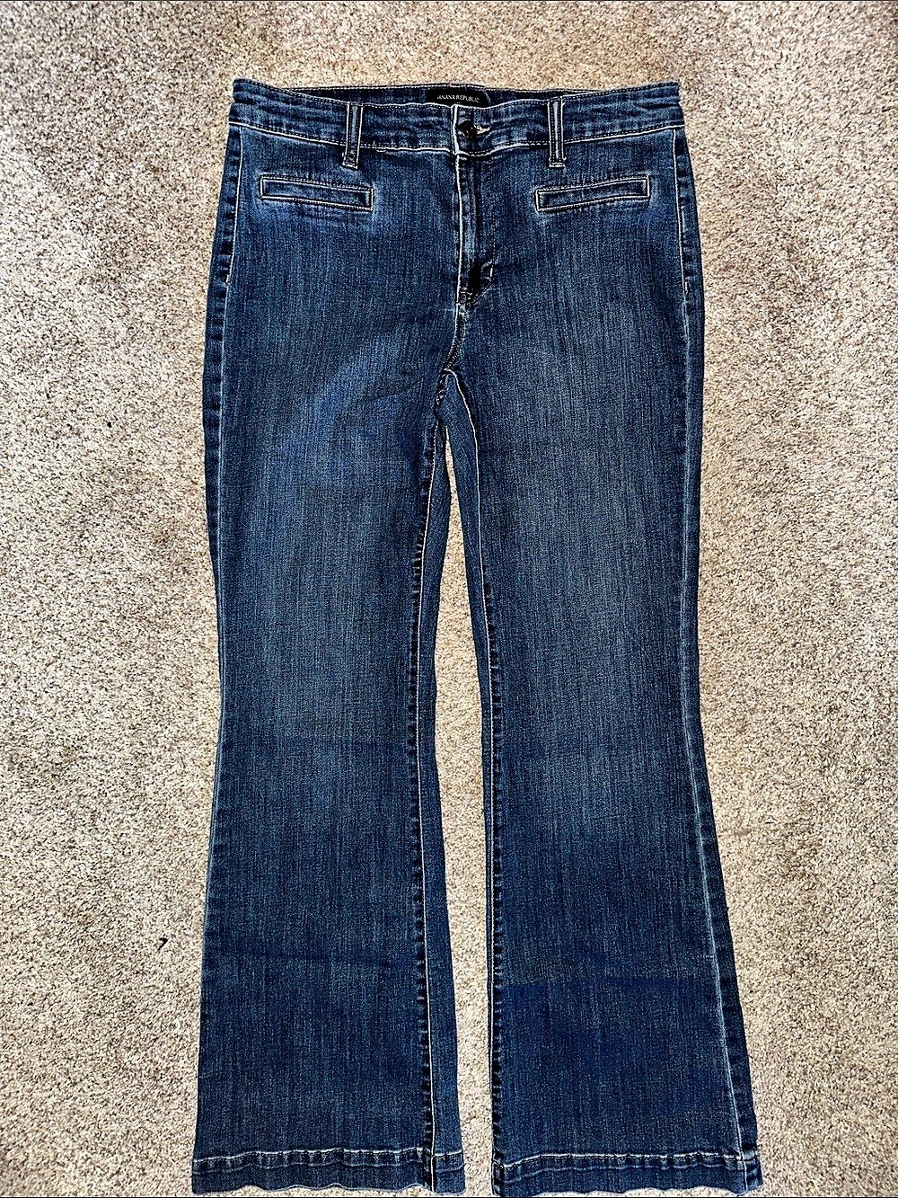Banana Republic Wide Leg Petite Jeans in Blue Size 30/10P Like